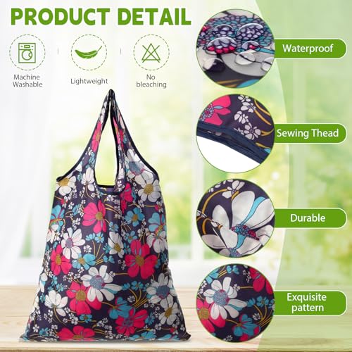 Paterr 24 Pcs Reusable Grocery Shopping Bags Foldable Bulk - style: Classic Style