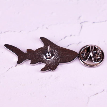 Shark Skeleton Enamel Pin Marine Creature Skull Stainless Steel Marine And Animal Protection Badge Brooch For Backpacks Coats Hats