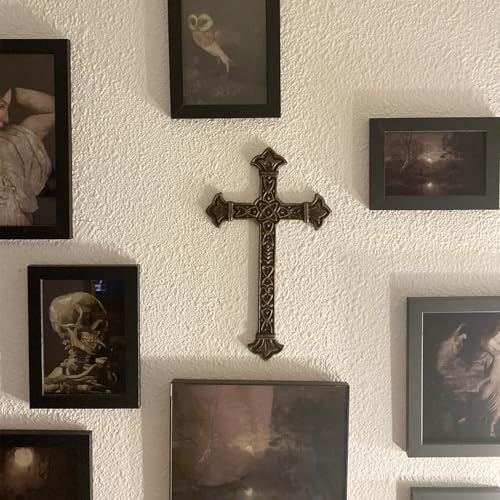 DreamsEden Metal Christian Wall Cross Set of 2, Decorative Holy Cross for Wall Home Decor - color: 2 Pcs