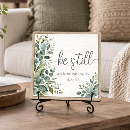 Be Still and Know That I Am God Wood Sign 5.1" Christian Decor(034 - color: Be still5