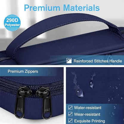 FINPAC Bible Cover, Carrying Book Case Bible Bag with Handle - color: Navy