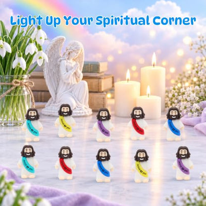 YuDanae 100pcs Little Jesus Figures,Mini Jesus Loves You Figures - color: Multicolor2, size: 100PCS