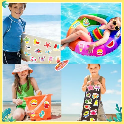 300Pcs Summer Stickers for Kids, Hawaiian Beach Stickers, Tropical Stickers - style: 300Pcs Summer Stickers
