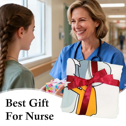 Nurse Gifts for Women, Nurse Week Appreciation Gifts Blanket - color: White-nurse