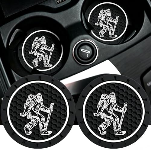 2Pcs 2.75 Inch Sasquatch Car Cup Holder Coaster Insert Tough Auto Sasquatch Bigfoot Car Accessories - color: Cup-sasquatch