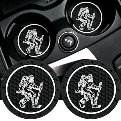 2Pcs 2.75 Inch Sasquatch Car Cup Holder Coaster Insert Tough Auto Sasquatch Bigfoot Car Accessories - color: Cup-sasquatch