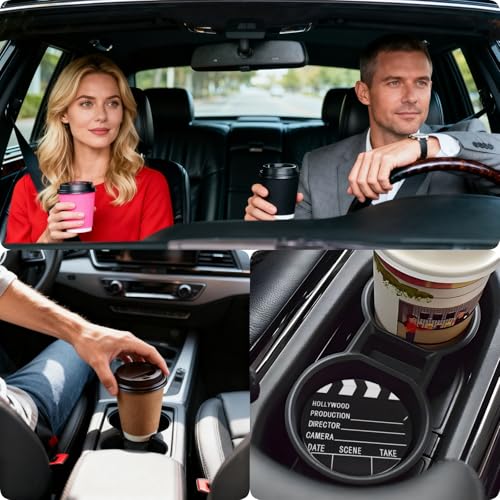 Ceramic Car Cup Coasters 2PCS - Camera Board - color: Camera Board