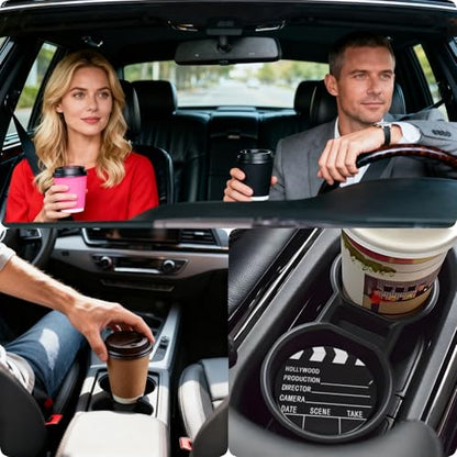 Ceramic Car Cup Coasters 2PCS - Camera Board - color: Camera Board