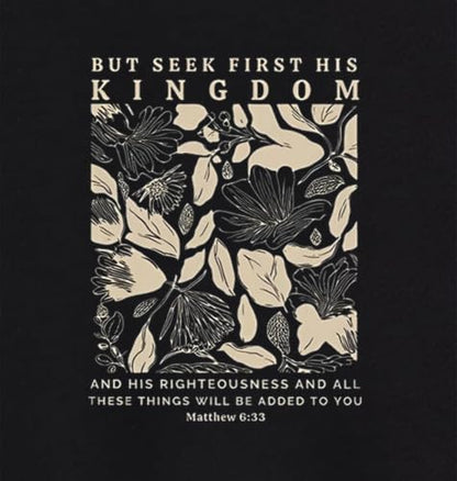 Christian Bible Verse T Shirts for Women - color: Black1, size: X-Large