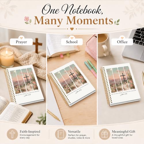 Bible Journal for Women, Christian Gifts for Women - color: Bible Journal for Women-white