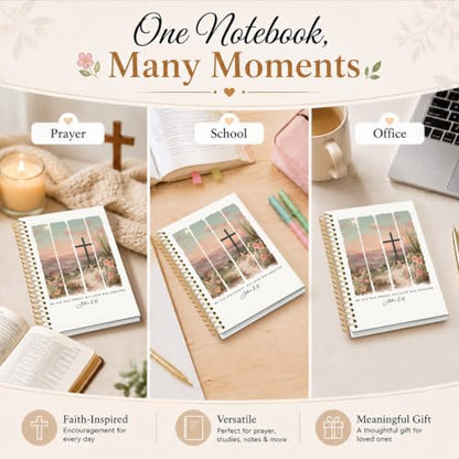 Bible Journal for Women, Christian Gifts for Women - color: Bible Journal for Women-white