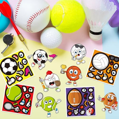 Haooryx Sports Ball DIY Sticker, 300pcs Make Your Own Football Soccer Ball - style: Sports Ball 1Roll