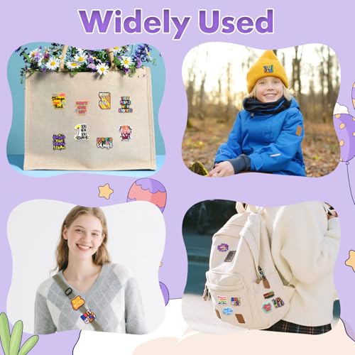 Cute Pins Bulk, Funny Lapel Badge Pins Rubber Brooch Pins for Backpacks, Hats, Bags - style: Positive-30PCS