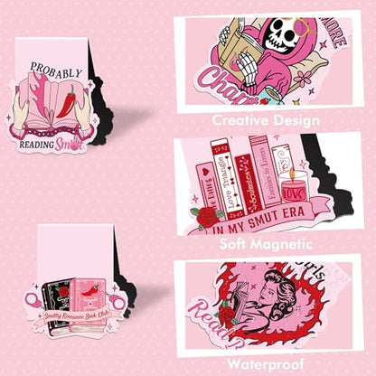 Smut Romance Magnetic Bookmarks, Spicy Book Marks for Women Readers - style: Spicy Romance