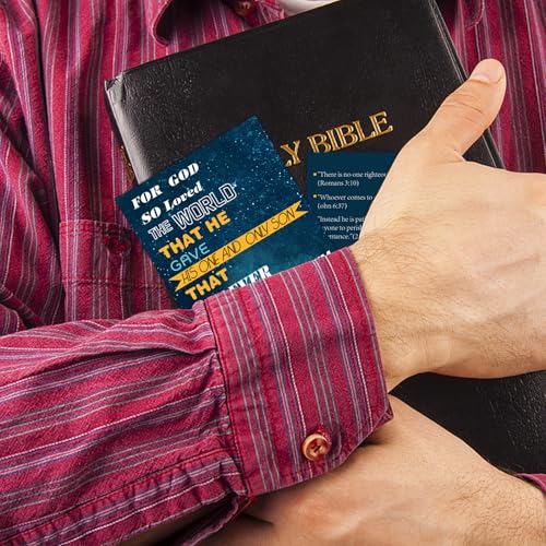 200 Pcs Gospel Tract Card Christian Inspirational Bible Verses Bookmark Salvation Cards Pocket Holy Postcard Prayer Postcards for Christian Gift.