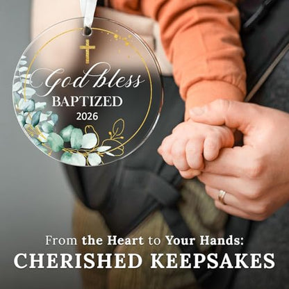 HEXMOZ Baptism Gifts for Boys, Girls, Women, Men, Adults - color: Baptized 2026
