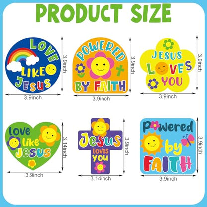 36 Sets Christian Crafts for Kids, VBS Sunday School Craft Kits