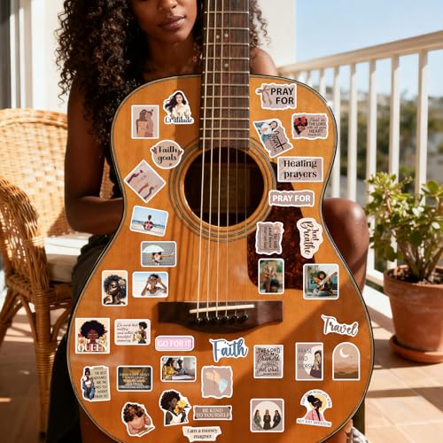100 Pcs Black Women Motivational Stickers, Vision Board Supplies - style: Inspirational Black Women