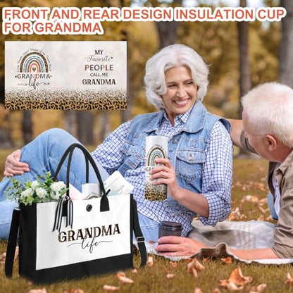 Silkfly 3 Pcs Grandma Thoughtful Gifts Set for Thanksgiving Christmas Day - style: Grandma Life