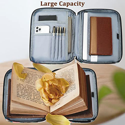 JIANYA Bible Cover for Boys Kids Bible Case Church Bag Galaxy Childrens Bible Bag with Handle and Zippered Pocket