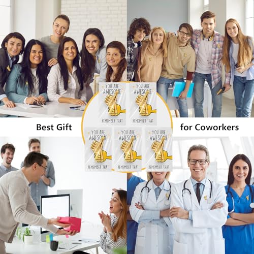 Tondiamo Employee Appreciation Gifts Thumbs up Pins with Cards