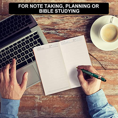 Crtiin 80 Pcs Christian Notebooks with Motivational Pens, Classic Color - color: Classic Color
