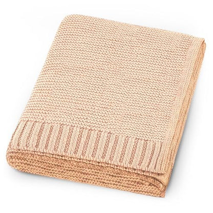 Organic Baby Blanket – 100% Organic Cotton | Ultra-Soft Breathable Newborn Receiving Blanket | Hypoallergenic, Chemical-Free | Unisex Baby Gift | 30x40 Inches (Somon) - color: Somon