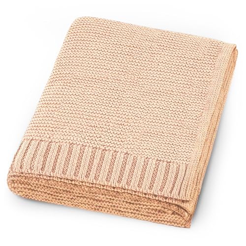 Organic Baby Blanket – 100% Organic Cotton | Ultra-Soft Breathable Newborn Receiving Blanket | Hypoallergenic, Chemical-Free | Unisex Baby Gift | 30x40 Inches (Somon) - color: Somon