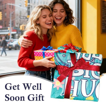 Get Well Gifts for Women, Inspirational Healing Hug Blanket 60"X50" - color: Green-hug