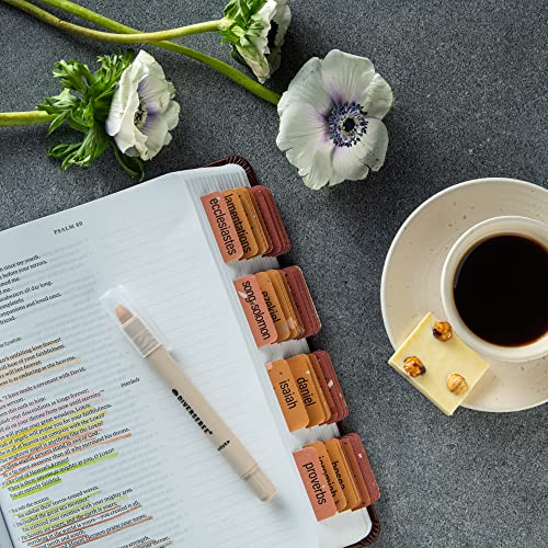 DiverseBee Laminated Bible Tabs for Women and Men (Terrazzo Theme) - color: Terrazzo
