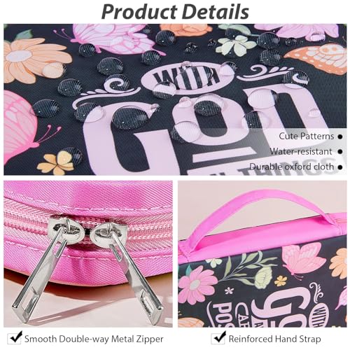 Pink Dino Bible Cover for Women