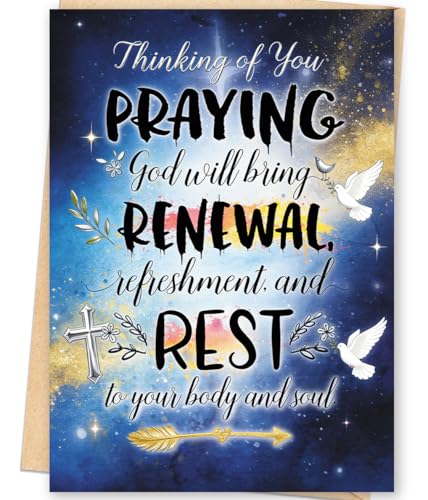 FANCYLUCKY Christian Get Well Soon Card for Women Men - style: FY-379