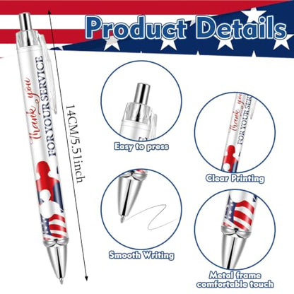30 Pcs Veteran Day Ballpoint Pens Patriotic Pens Veterans Gifts Bulk - style: Veteran