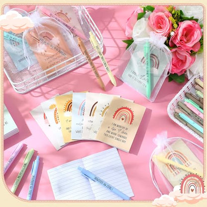 Mooliwe 24 Pcs Affirmation Notebooks Pens Bulk Gifts, Gratitude,Cute - style: Cute