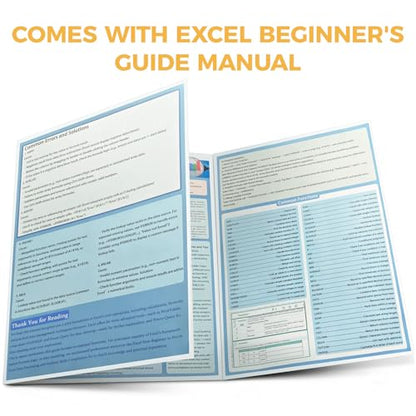 iCasso Excell Cheat Sheet Desk Mat, Excel Mouse Pad Shortcuts - color: Beige