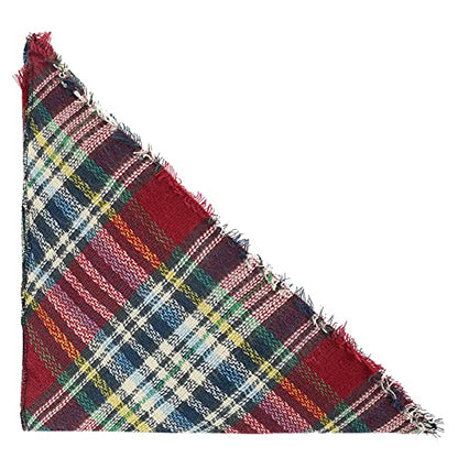 American Trends Scarfs for Women Winter Triangle Scarf Classic Plaid Warm Scarf Soft Scarves Knitted Wrap Shawl - color: Triangle Striped Burgundy & Beige