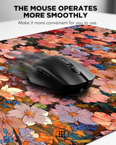 Mouse Pad, Desk Mat, 31.5x11.8in Large Mousepad, Blossoms - color: Blossoms