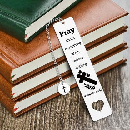 Christian Gifts for Women Men Christian Bookmark Inspirational Gifts Religious Gift Encouragement Easter Birthday Gift for Women Men Mom Dad Friends Book Lovers Church Supplies Book Accessories