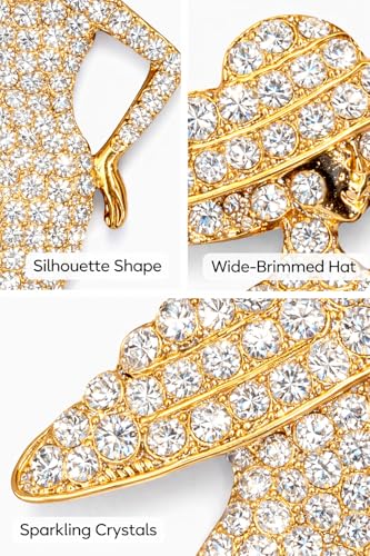 Lady Brooch Elegant Pin Charm Jewelry Gift for Women