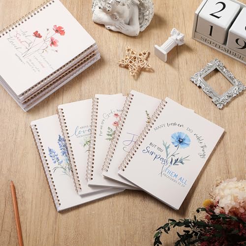 Supervitae 12 Pack Bible Verse Notebooks for Women Christian,Blessed - style: Blessed