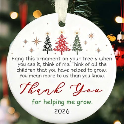 Christmas Ornaments 2026 - Thank You Gifts - Appreciation, Boss Day Ideas for Women, Men, Coworkers, Bosses, Teachers - Retirement, Farewell, Going Away - color: Thank You05