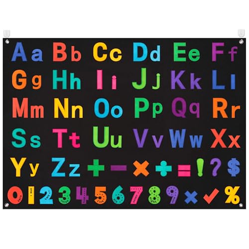 WATINC ABC Learning Felt Board Set - 151Pcs Flannel Math Symbols Kit