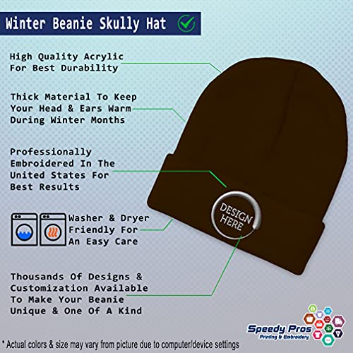 Custom Beanies for Men Christian Nazarene Jesus God Christ Skull Cap Winter Hats Women Acrylic One Size - color: Brown Design Only