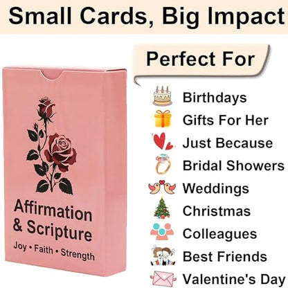 Lapsia Scripture Inspired Affirmation Cards - Christian Gifts for Women - color: For Women