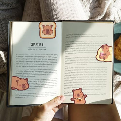Capybara Magnetic Bookmarks Gifts - 8 Pcs Cute Animals Bookmark - style: Capybara