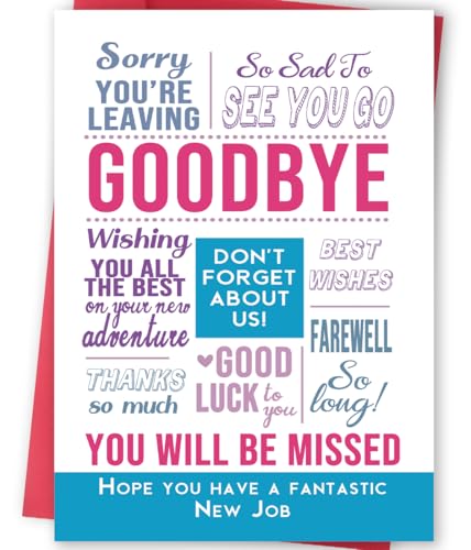 FANCYLUCKY New Job Card, Funny Goodbye Card for Women Men - style: FY-383