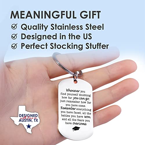 Rosa Vila Keychains For Women & Men, Gifts For Mom, Bonus Mom, Aunt, Sister, Dad, Grandma, Nurse, Teens, Coach, Teacher Pilot - style: Graduation Keychain