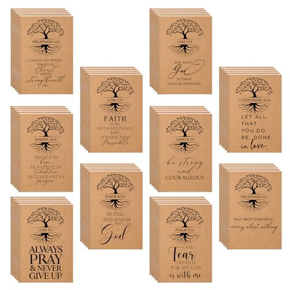 Kosiz 50 Pcs Christian Gift Bulk Christian Notebooks Bible Verse Journal