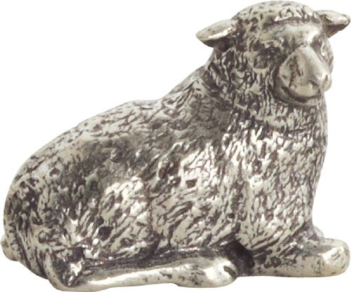 DANFORTH Sheep Sitting Nativity Figurine | Pewter Handcrafted in USA