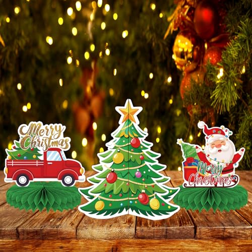 Christmas Table Centerpieces - Christmas Centerpieces for Christmas Party Table Decorations, 9Pcs